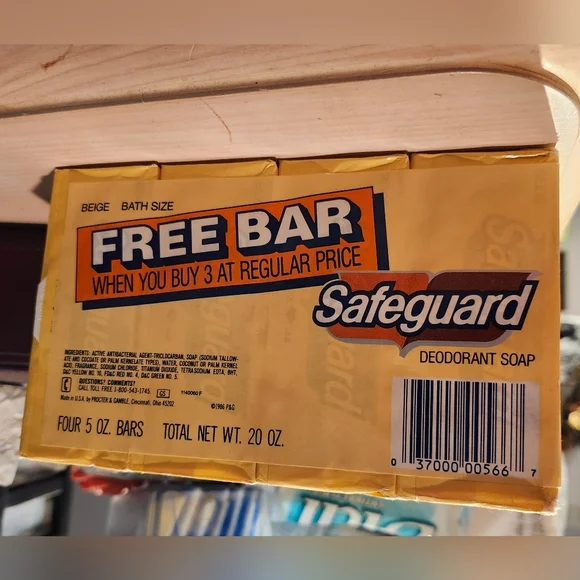 Safeguard New Old Stock Deoderant Soap 4 Bars 1986 - Picture 6 of 6